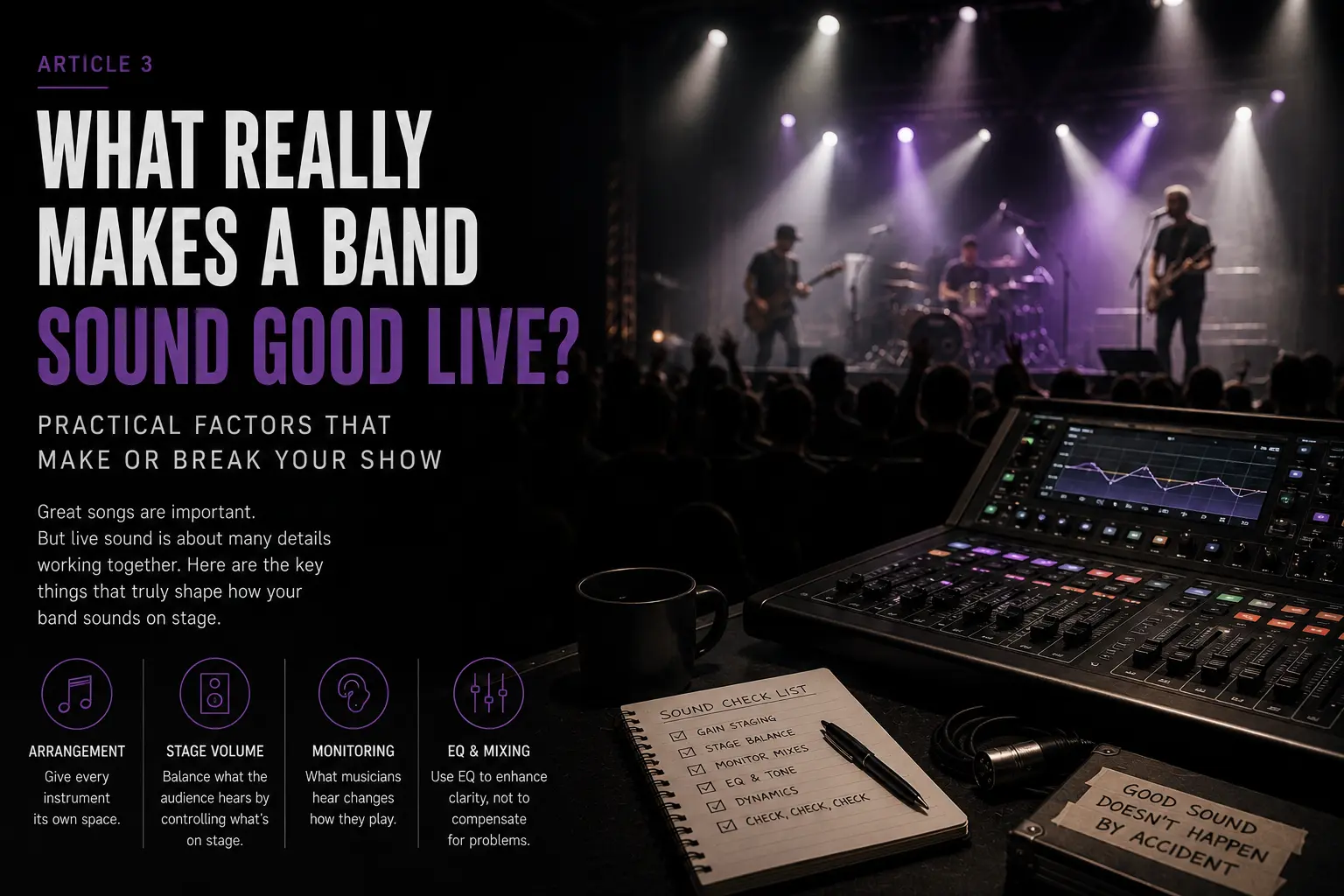 What Makes a Band Sound Good in the Live Mix?