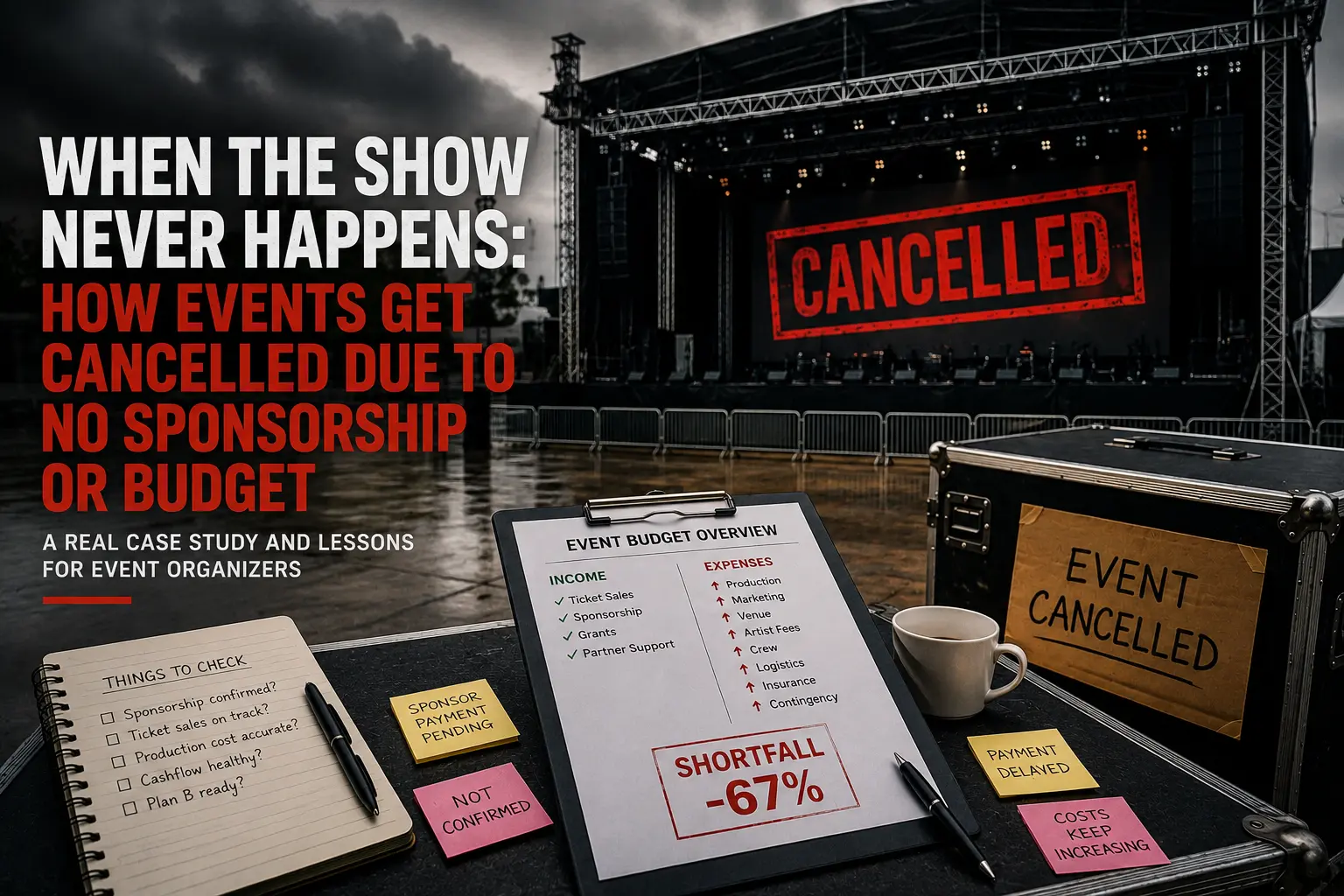 Why Events Get Cancelled When Sponsors or Budget Fall Through