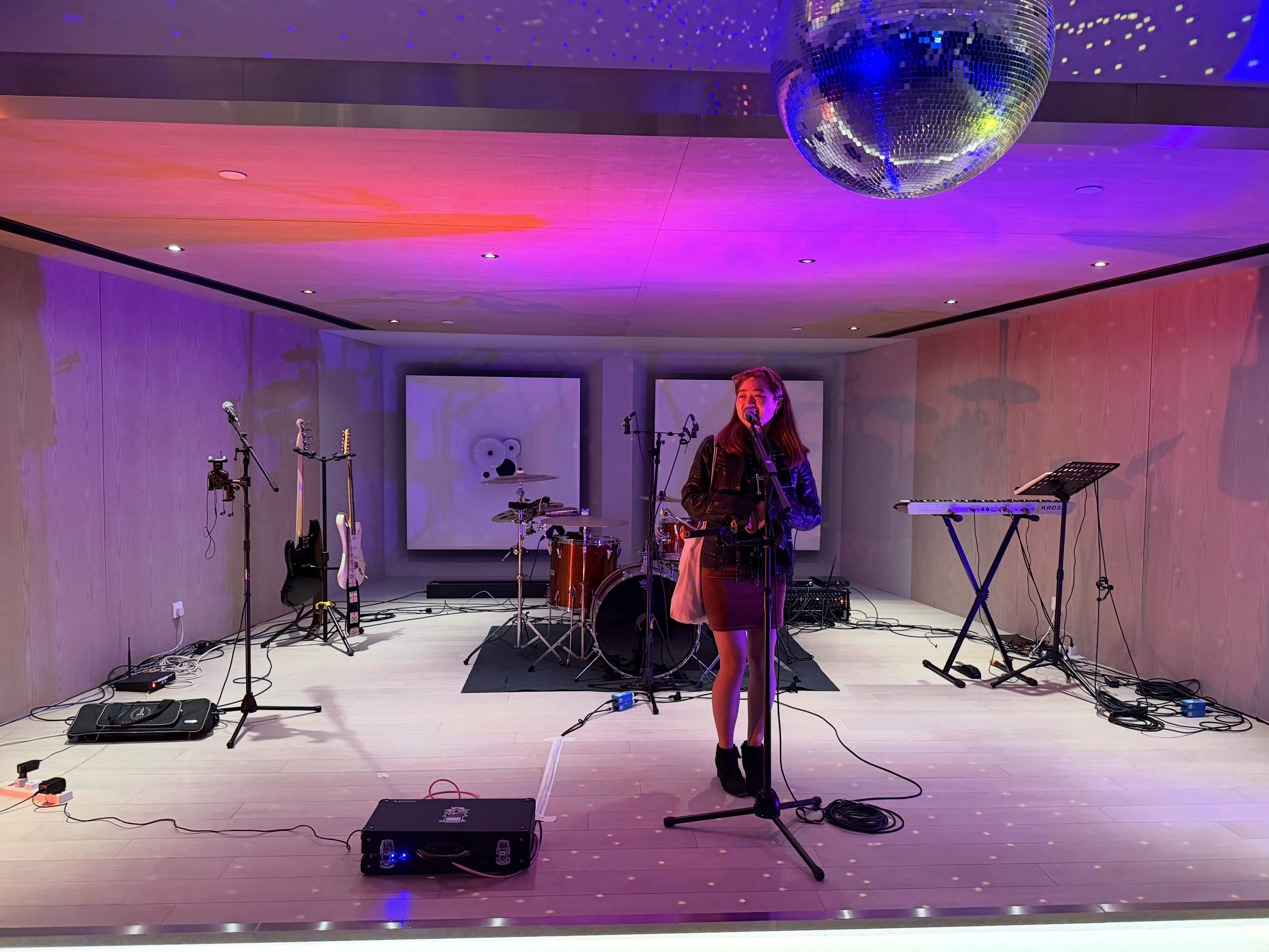 Live band sound system setup