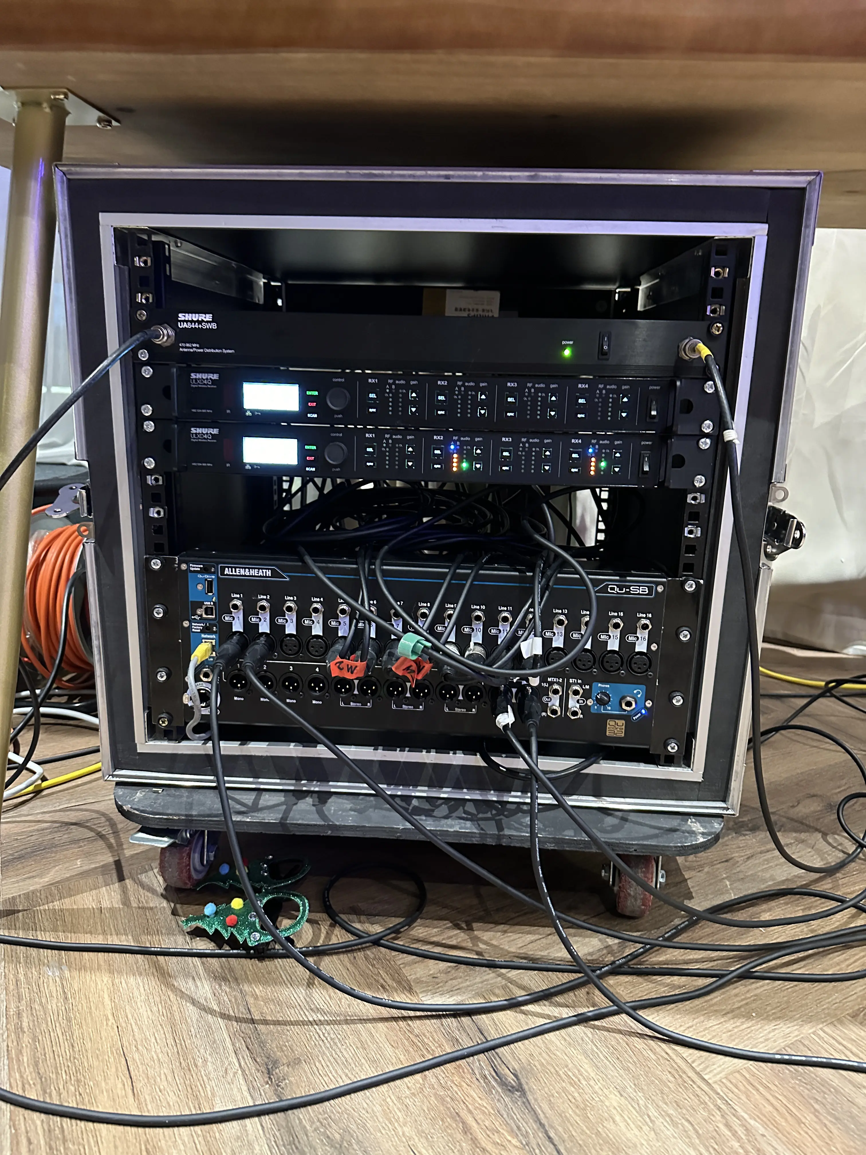 Shure wireless microphone setup