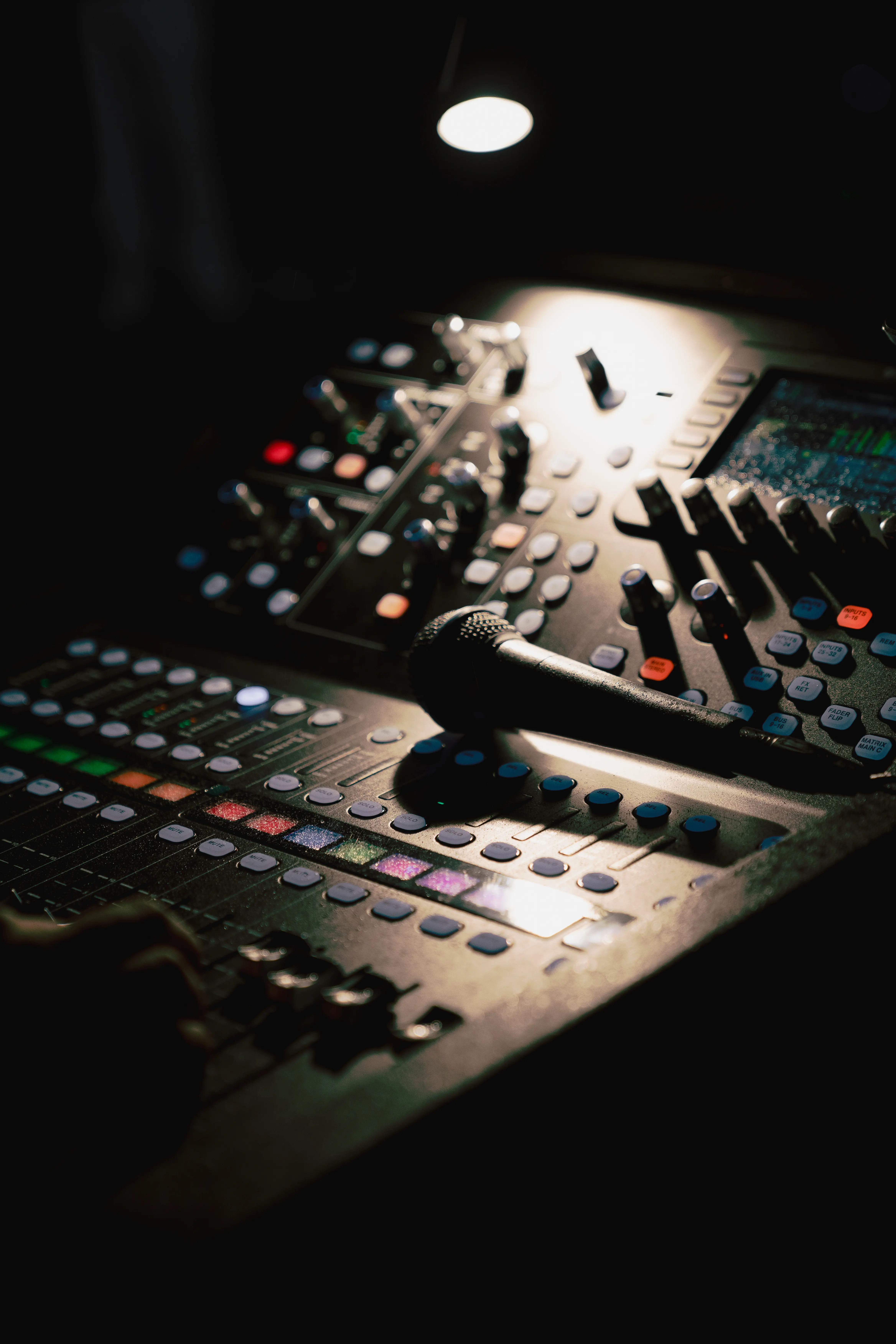 Audio mixing console